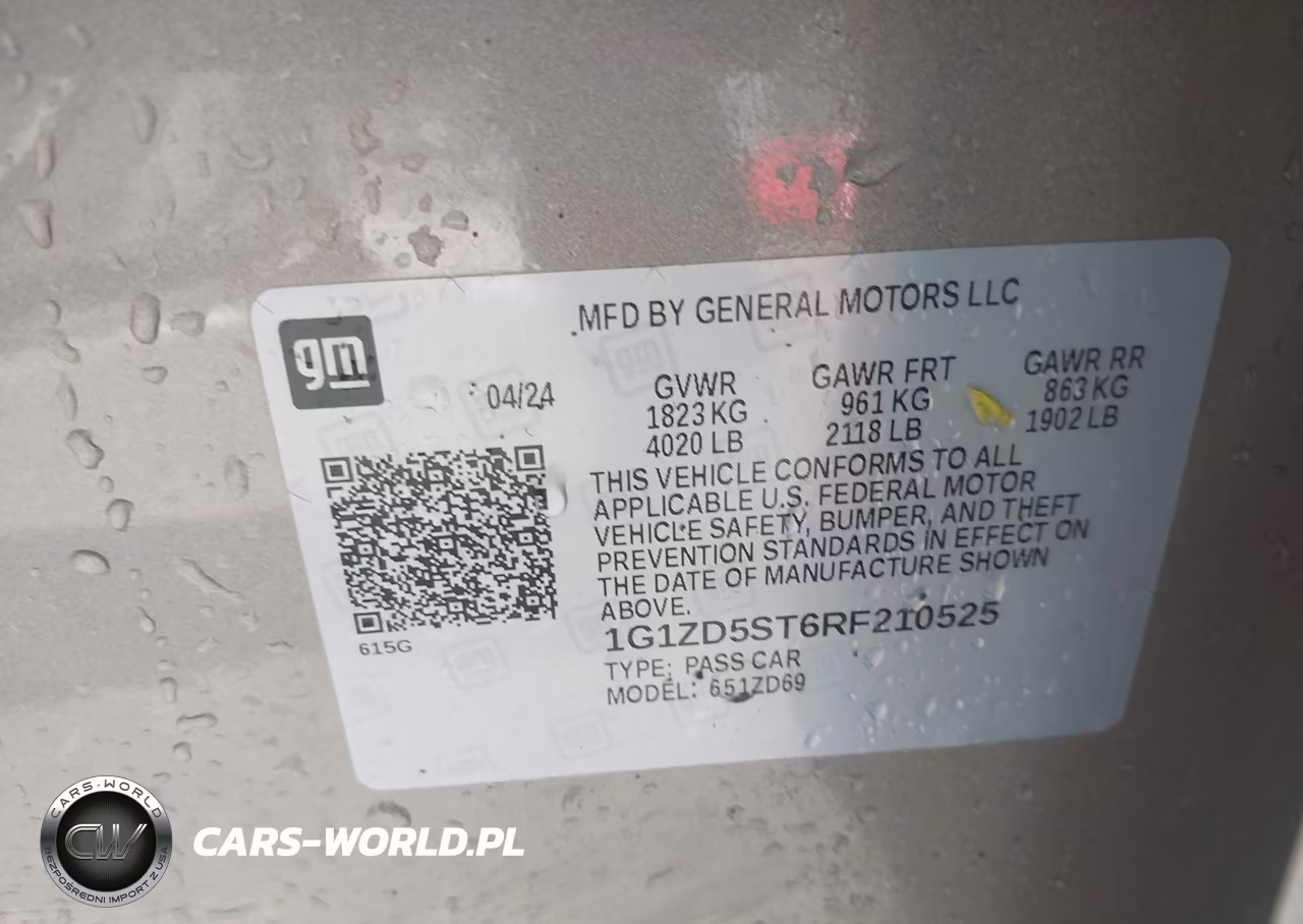 2024 Chevrolet Malibu Fwd 1Lt VIN:1G1ZD5ST6RF210525 - 9