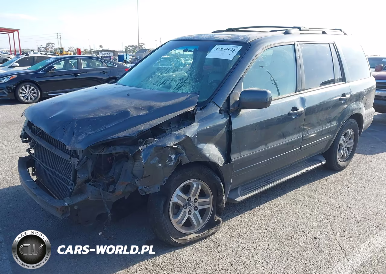2005 Honda Pilot Ex-L VIN:2HKYF18605H565911 - 2