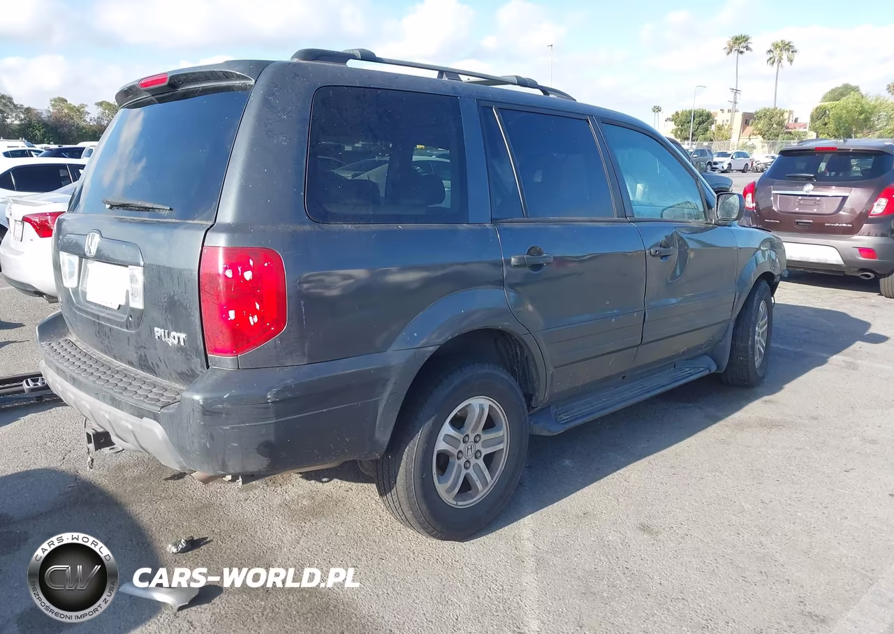 2005 Honda Pilot Ex-L VIN:2HKYF18605H565911 - 4