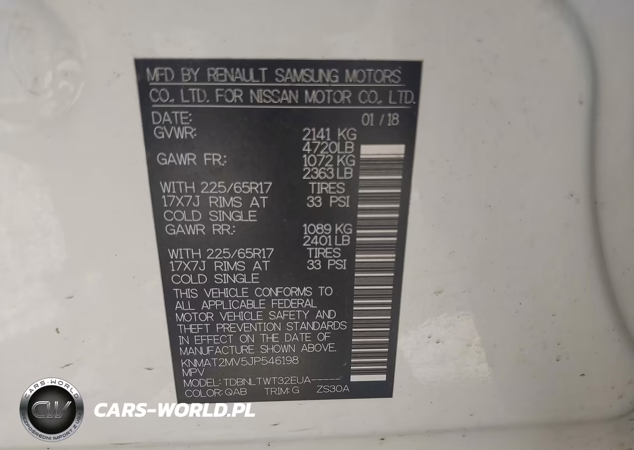 2018 Nissan Rogue Sv VIN:KNMAT2MV5JP546198 - 9