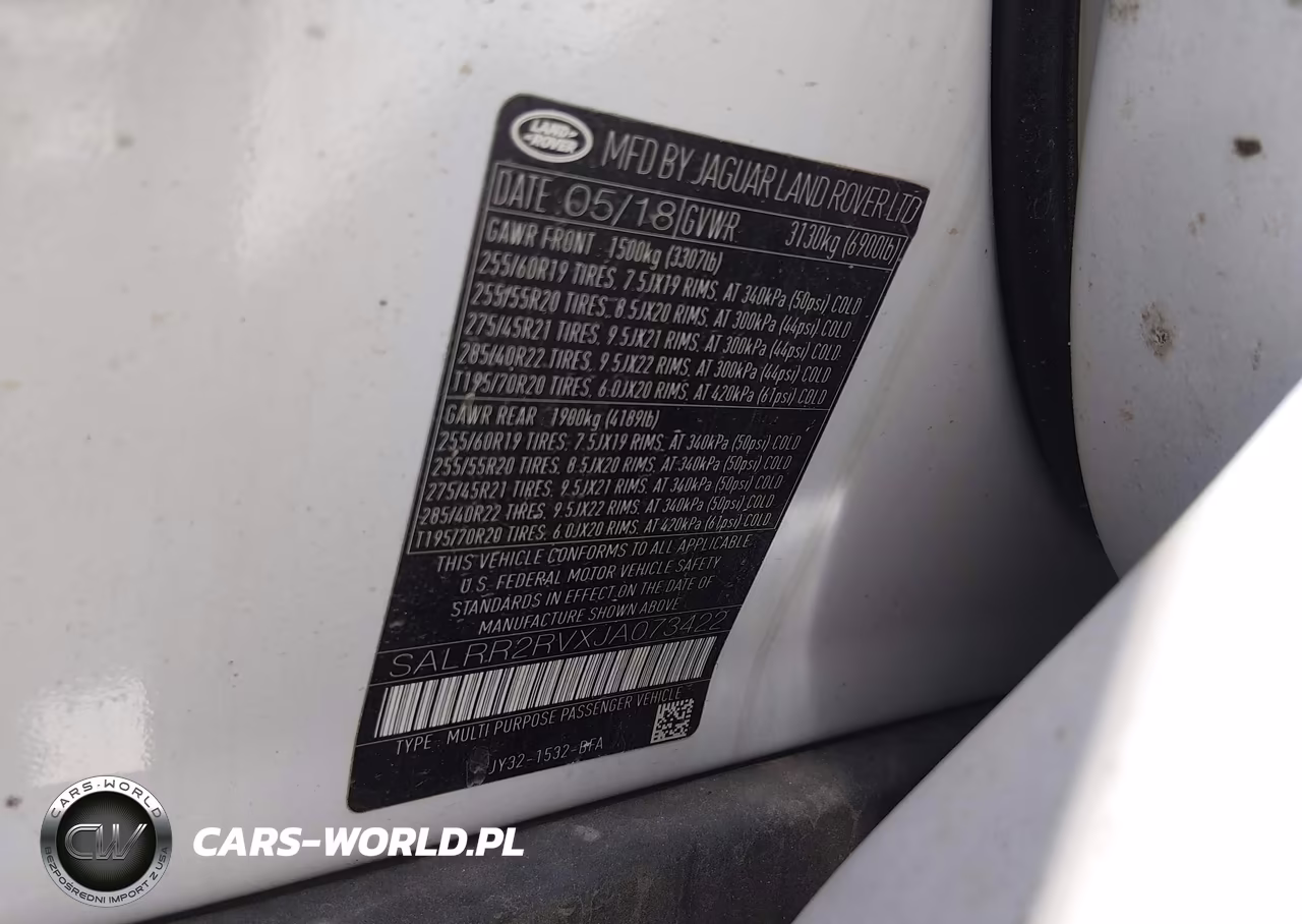 2018 Land Rover Discovery Hse VIN:SALRR2RVXJA073422 - 9