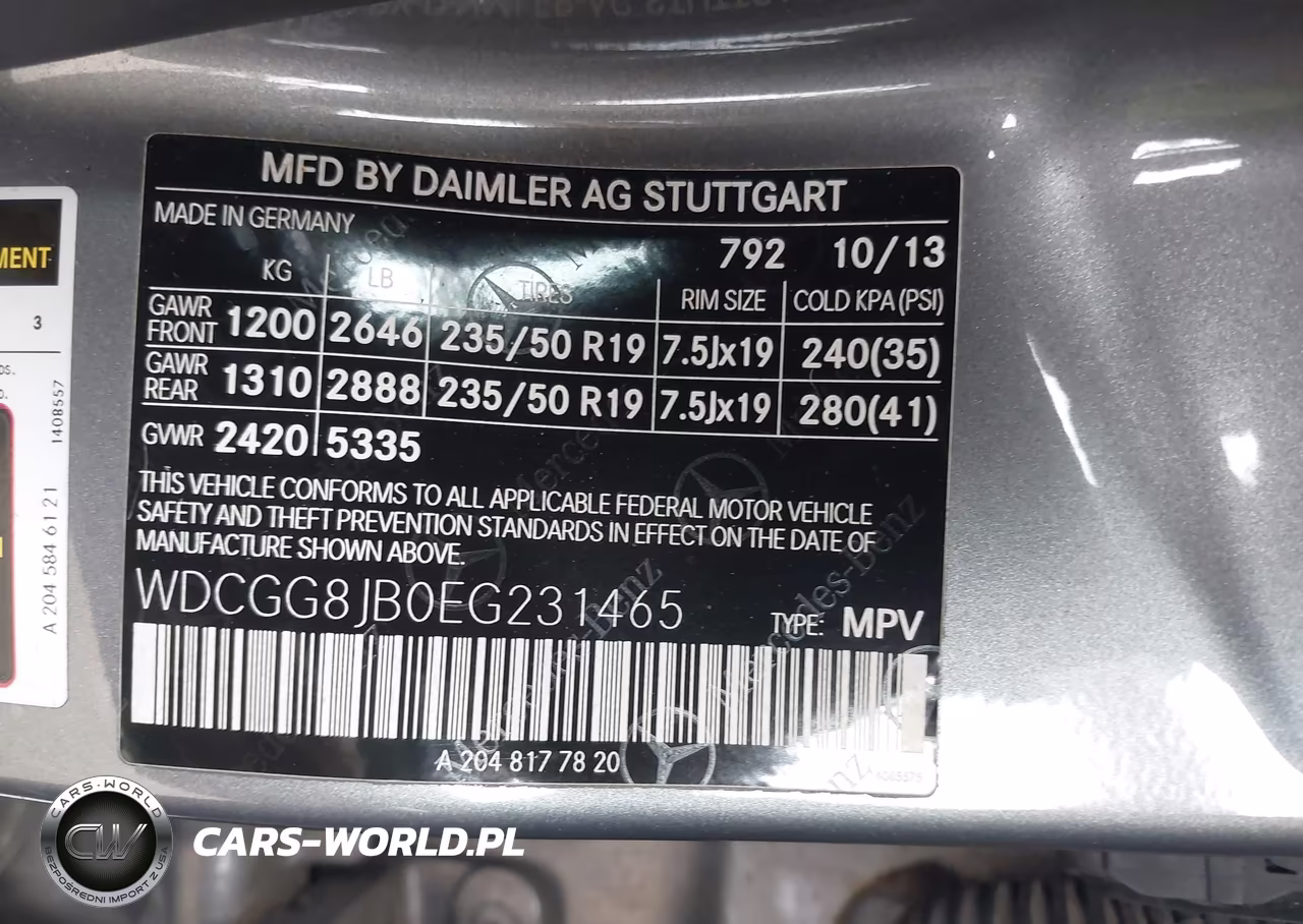 2014 Mercedes-Benz Glk 350 4Matic VIN:WDCGG8JB0EG231465 - 9