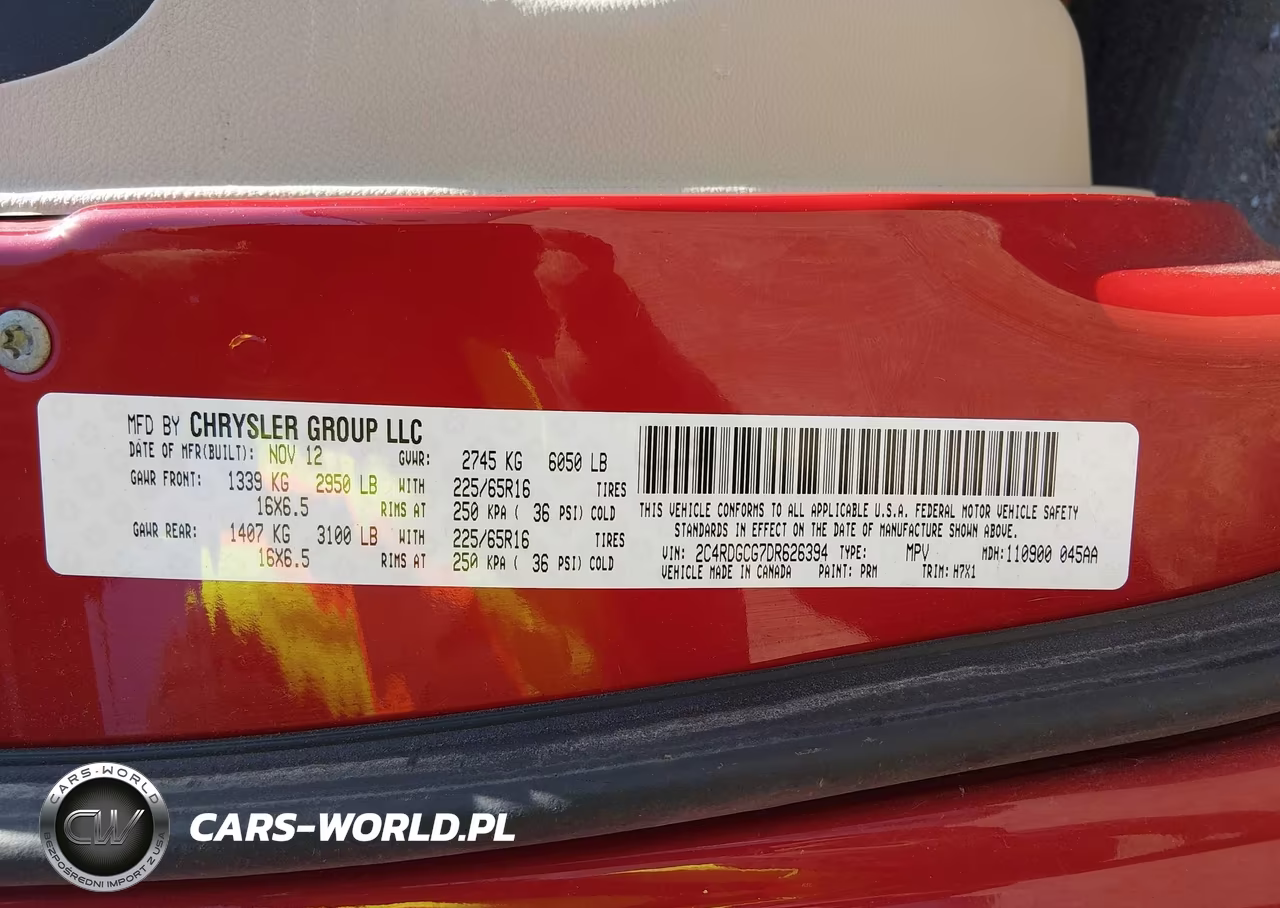 2013 Dodge Grand Caravan Sxt VIN:2C4RDGCG7DR626394 - 9