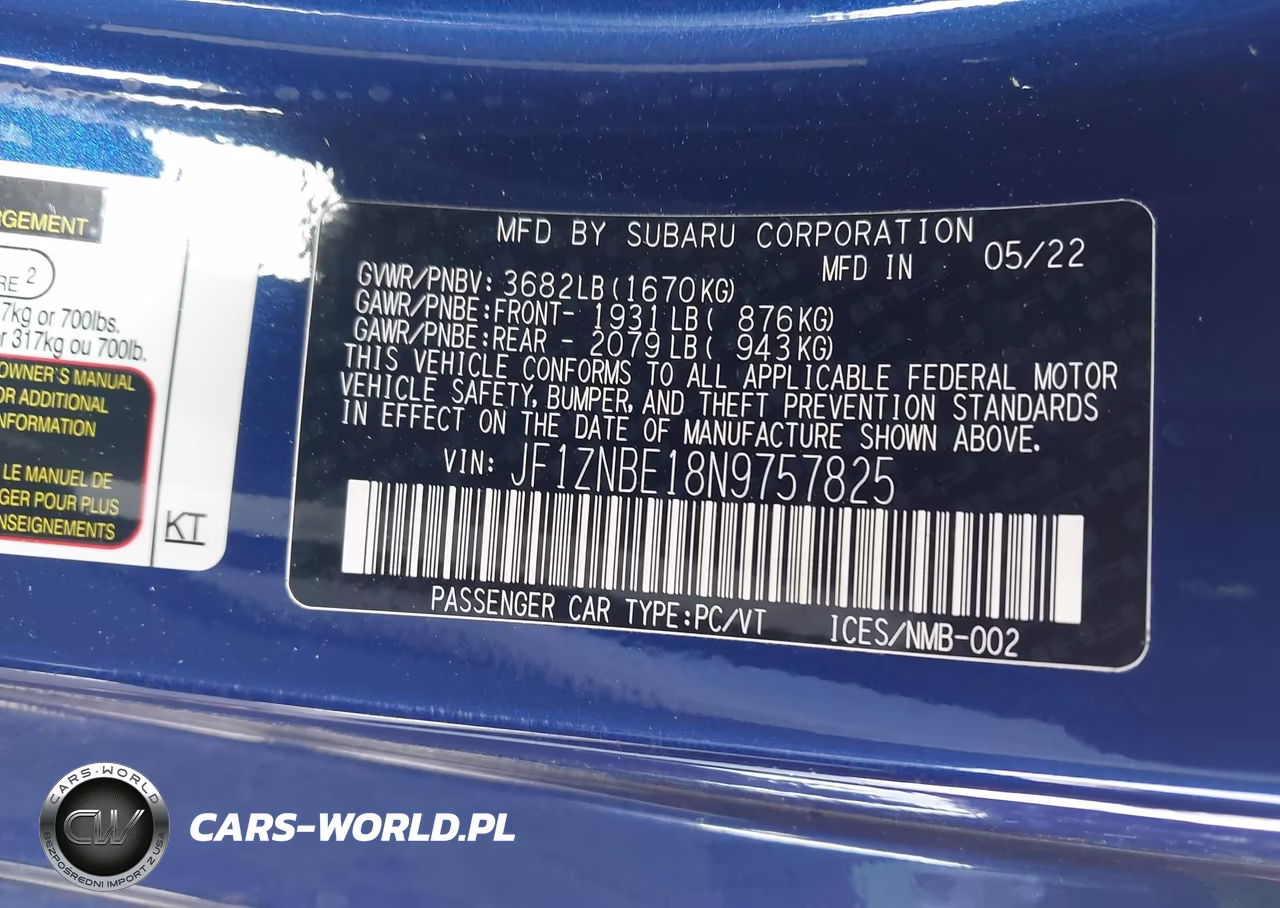 2022 Toyota Gr86 Premium VIN:JF1ZNBE18N9757825 - 9