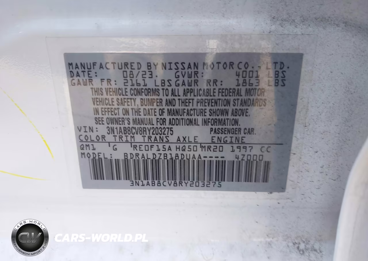 2024 Nissan Sentra Sv Xtronic Cvt VIN:3N1AB8CV8RY203275 - 9