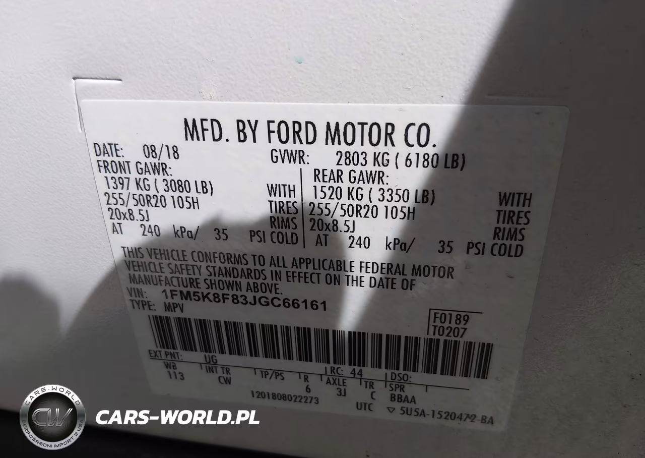 2018 Ford Explorer Limited VIN:1FM5K8F83JGC66161 - 9