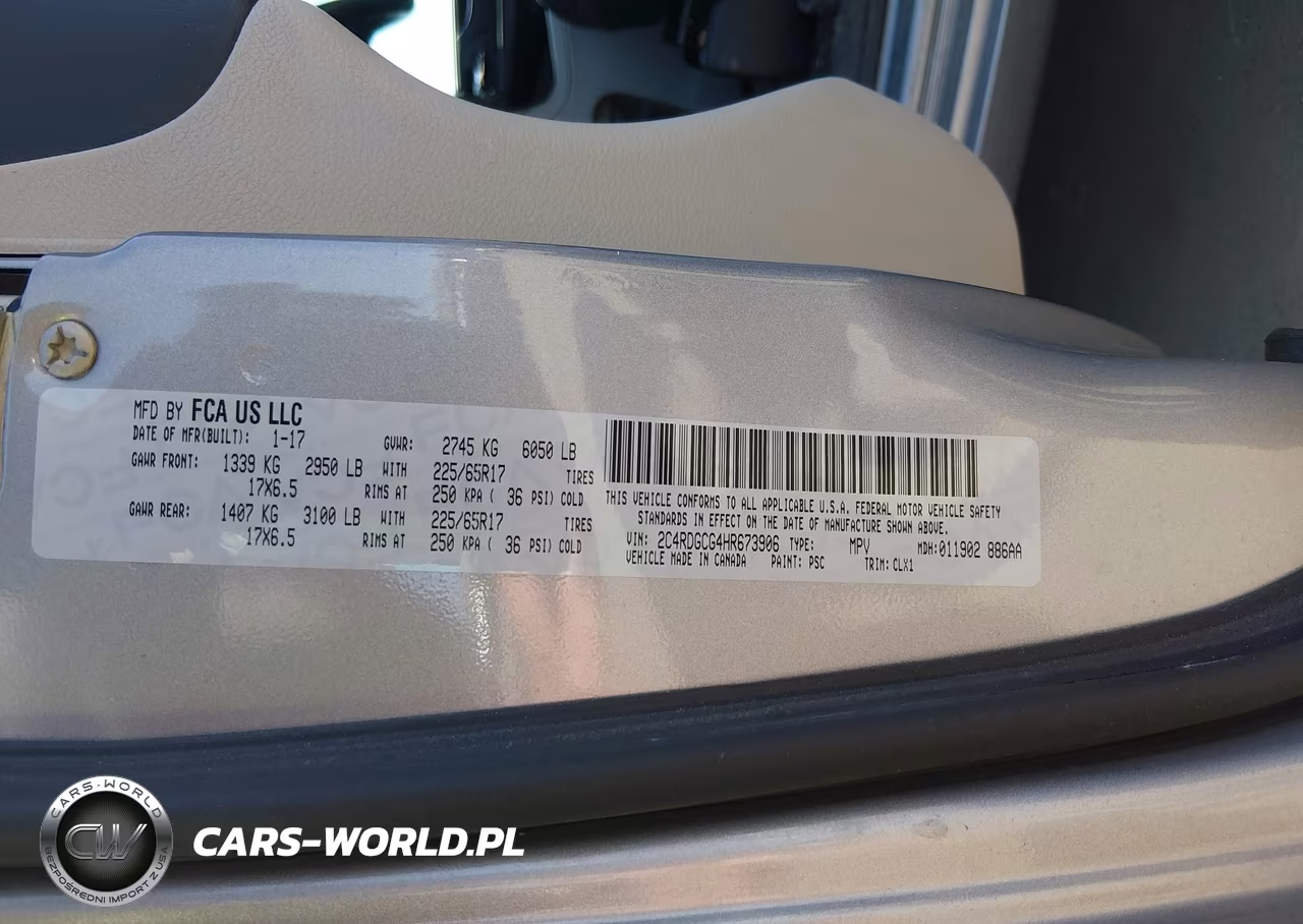 2017 Dodge Grand Caravan Sxt VIN:2C4RDGCG4HR673906 - 9