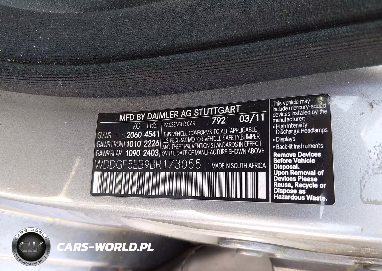 2011 Mercedes-Benz C 300 Sport VIN:WDDGF5EB9BR173055 - 9