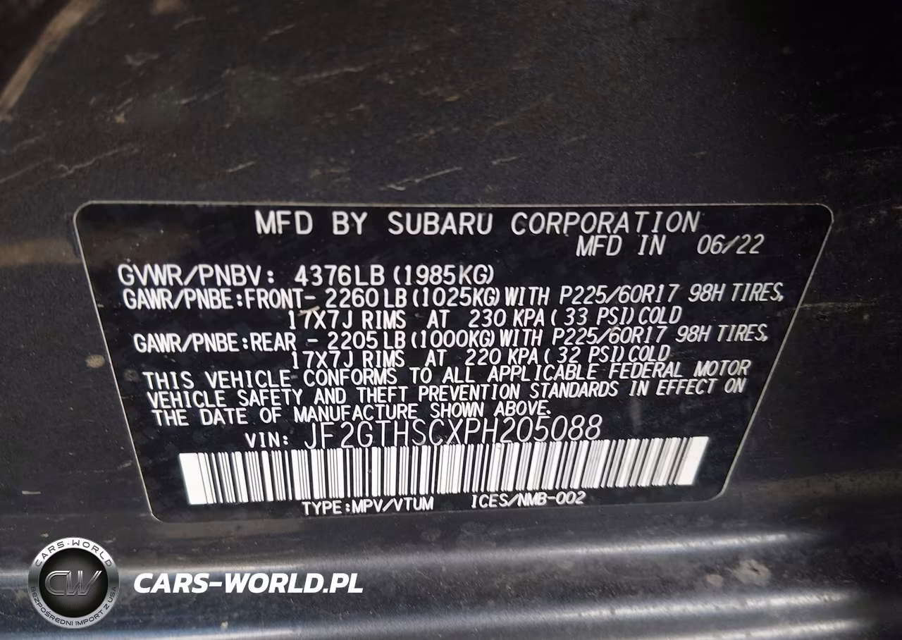 2023 Subaru Crosstrek Sport VIN:JF2GTHSCXPH205088 - 9
