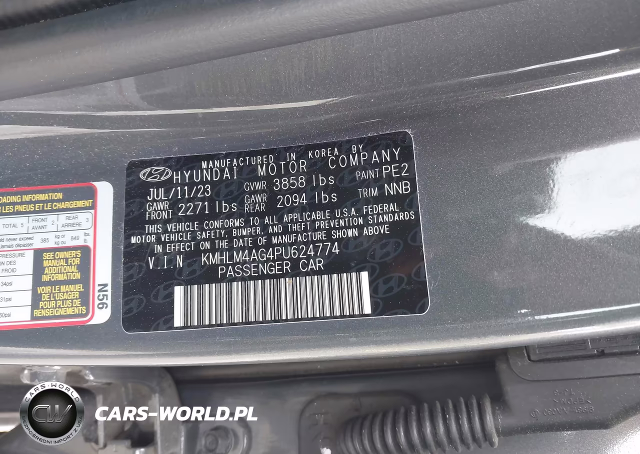 2023 Hyundai Elantra Sel VIN:KMHLM4AG4PU624774 - 9