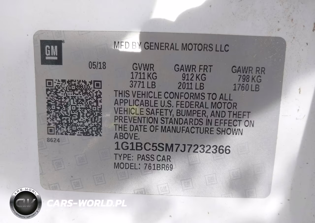 2018 Chevrolet Cruze Ls Auto VIN:1G1BC5SM7J7232366 - 9