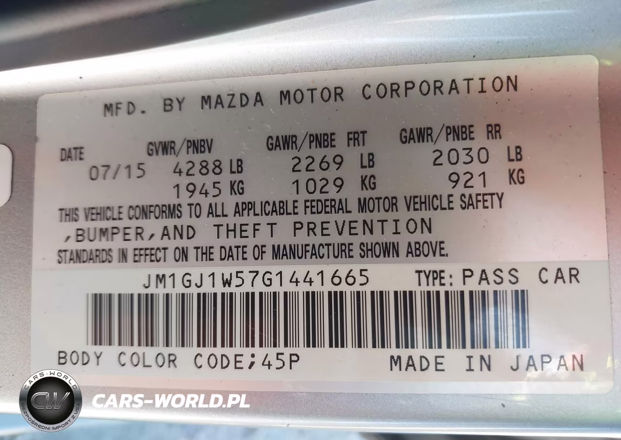 2016 Mazda Mazda6 I Grand Touring VIN:JM1GJ1W57G1441665 - 9