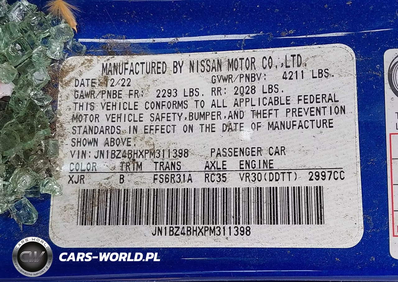 2023 Nissan Z Performance Manual VIN:JN1BZ4BHXPM311398 - 9