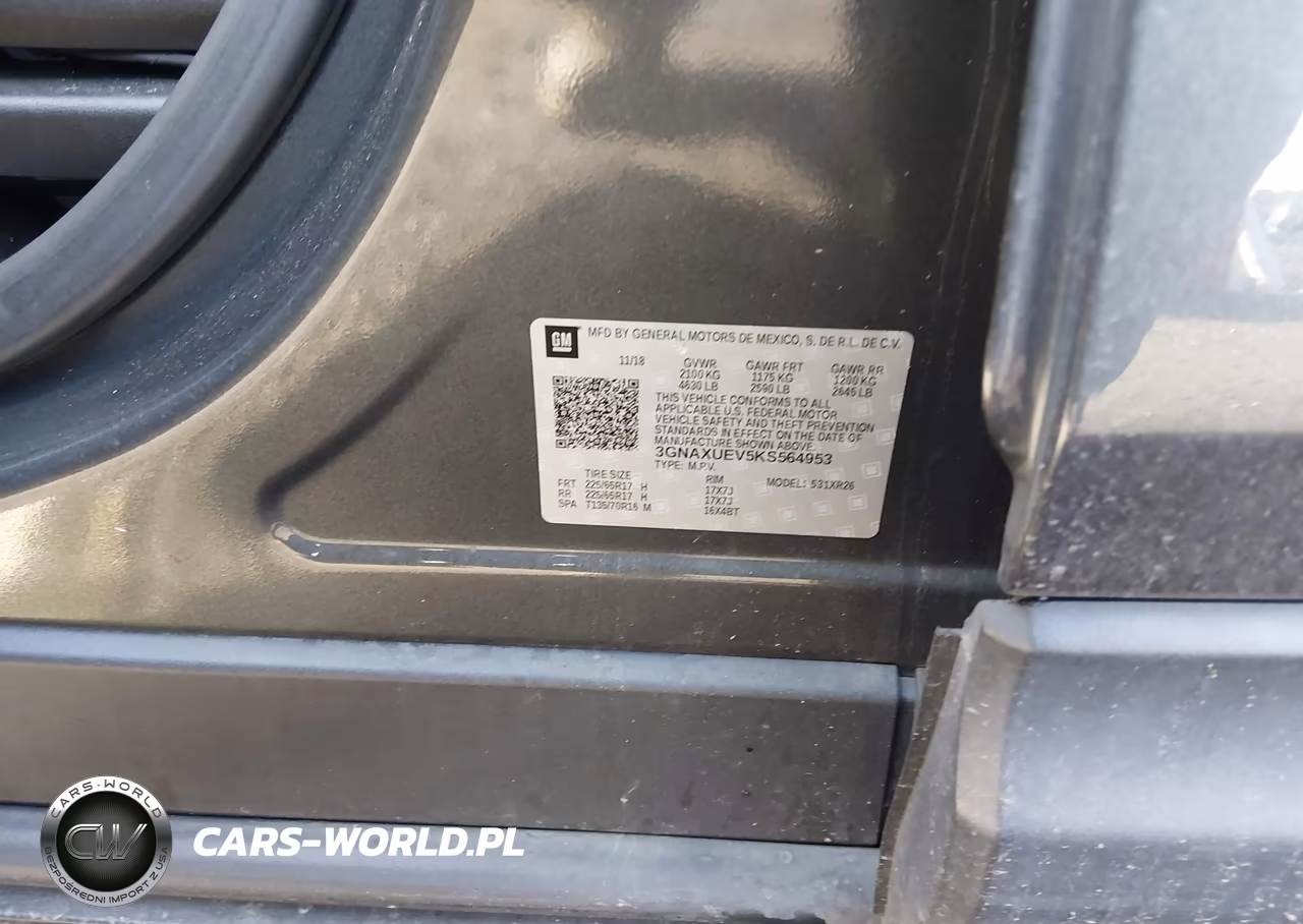 2019 Chevrolet Equinox Lt VIN:3GNAXUEV5KS564953 - 9