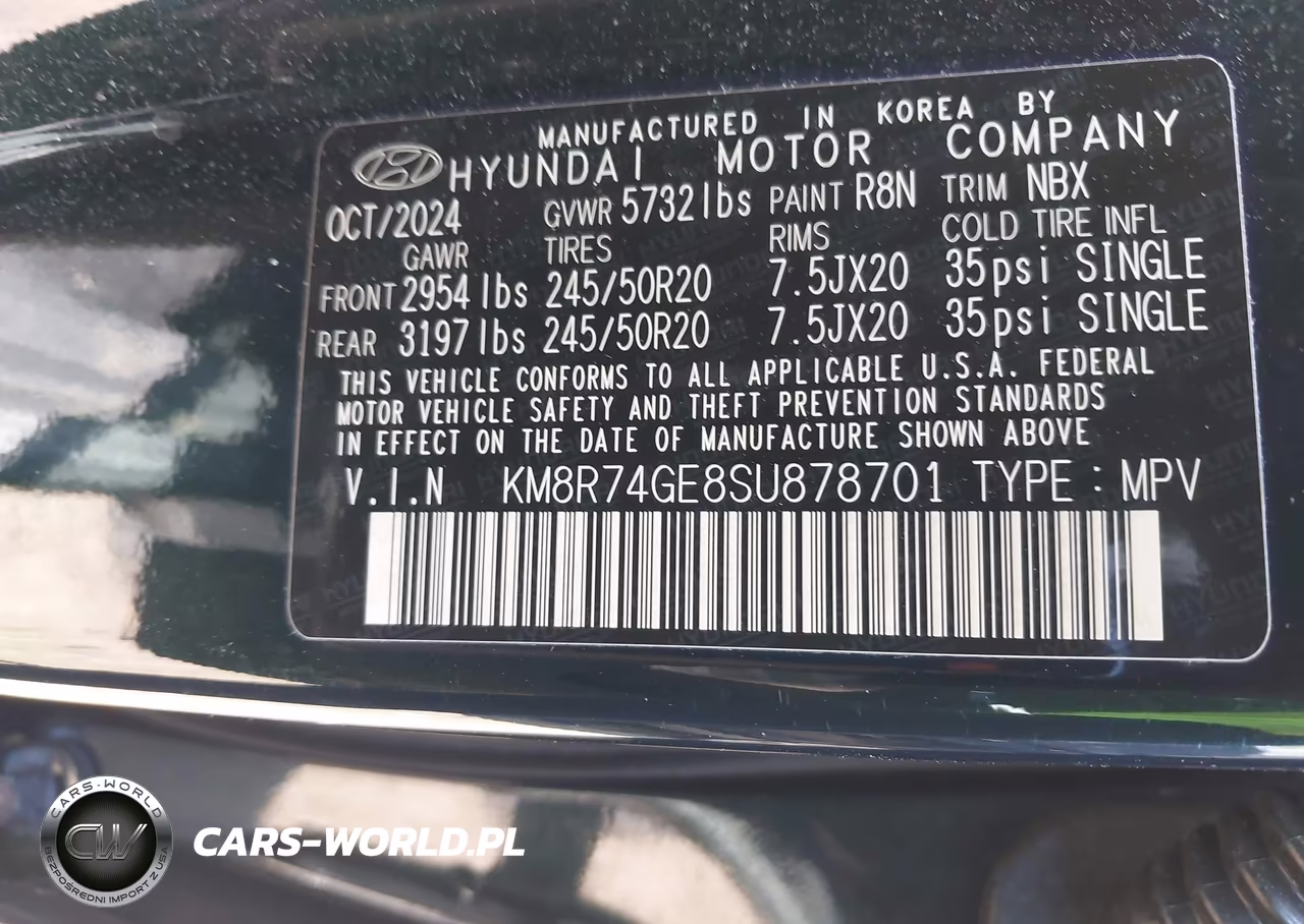 2025 Hyundai Palisade Calligraphy VIN:KM8R74GE8SU878701 - 9