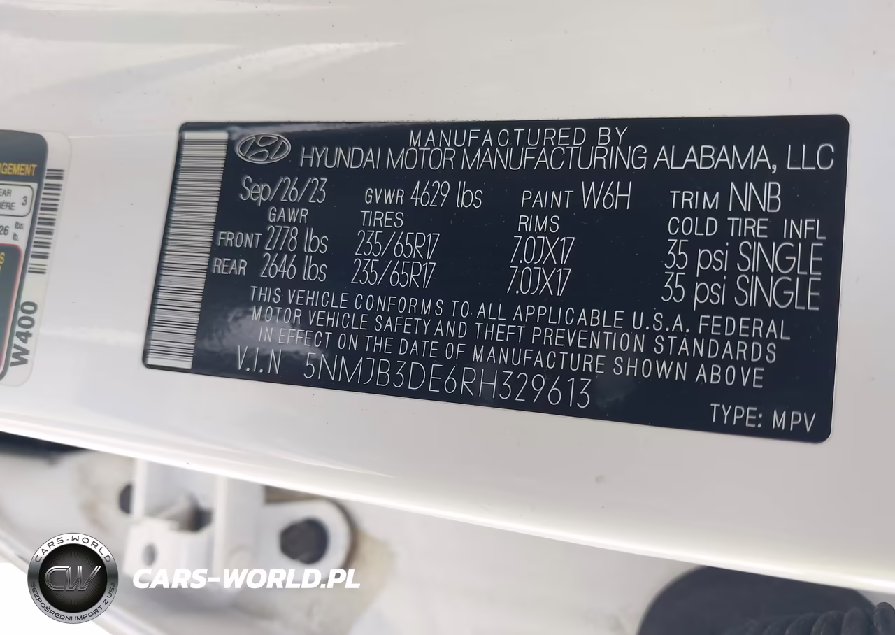 2024 Hyundai Tucson Sel VIN:5NMJB3DE6RH329613 - 9