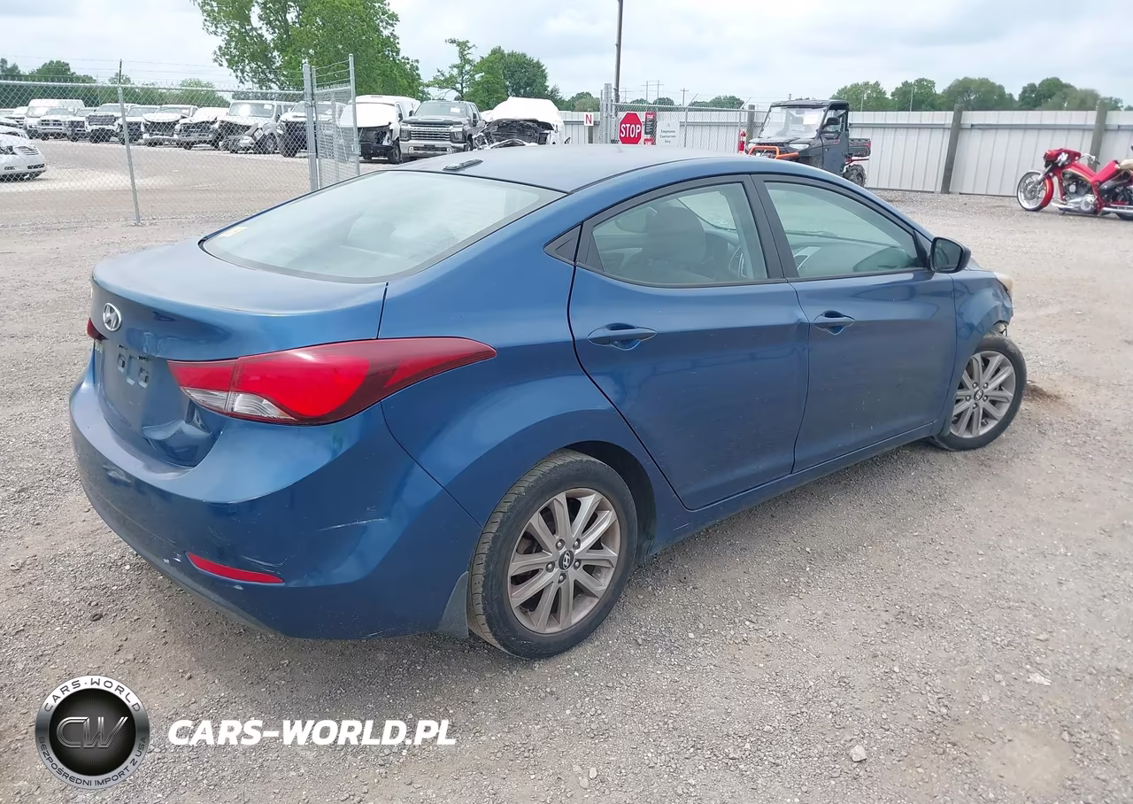 2015 Hyundai Elantra Se VIN:KMHDH4AE9FU303917 - 4