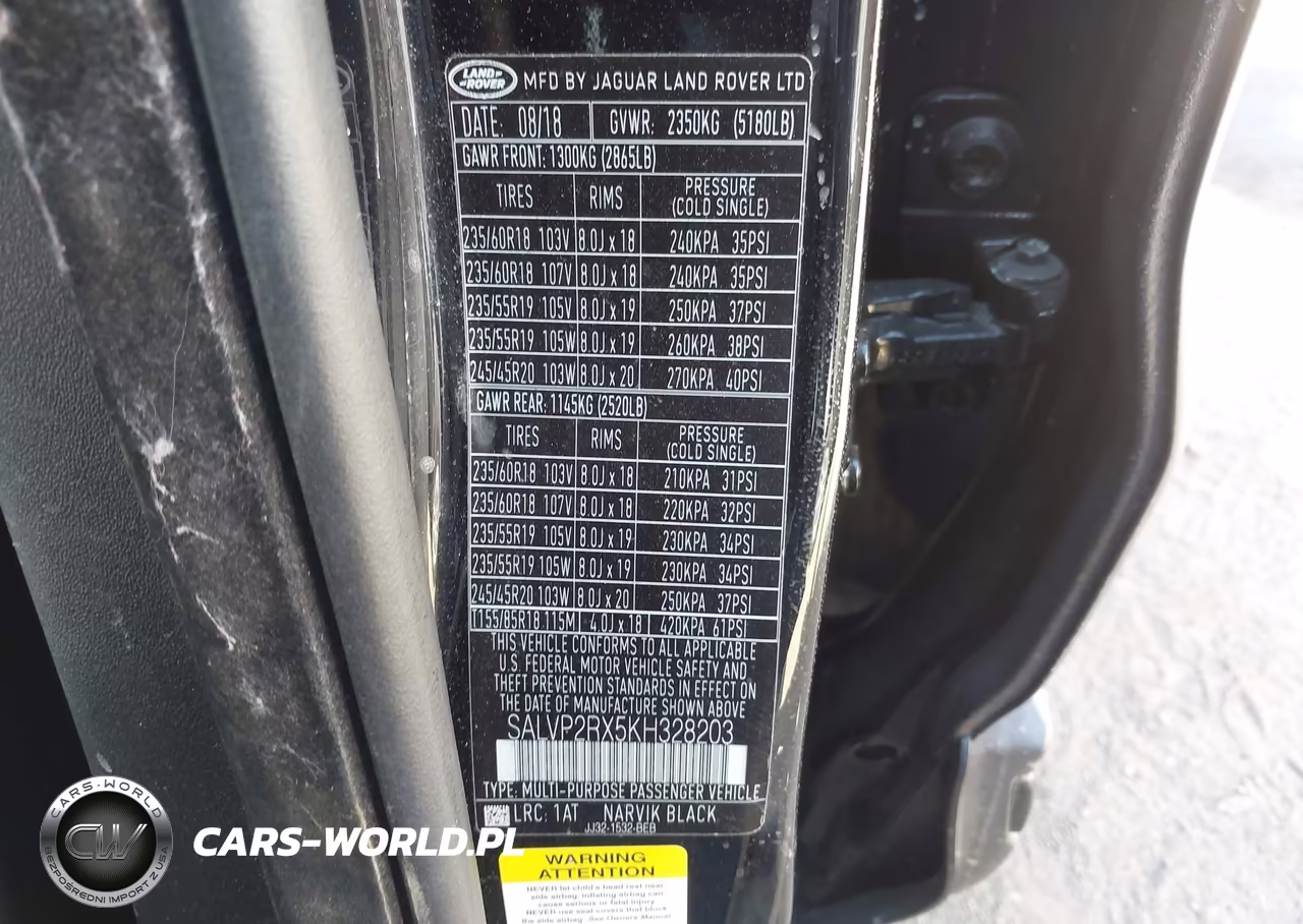 2019 Land Rover Range Rover Evoque Se-Se Premium VIN:SALVP2RX5KH328203 - 9