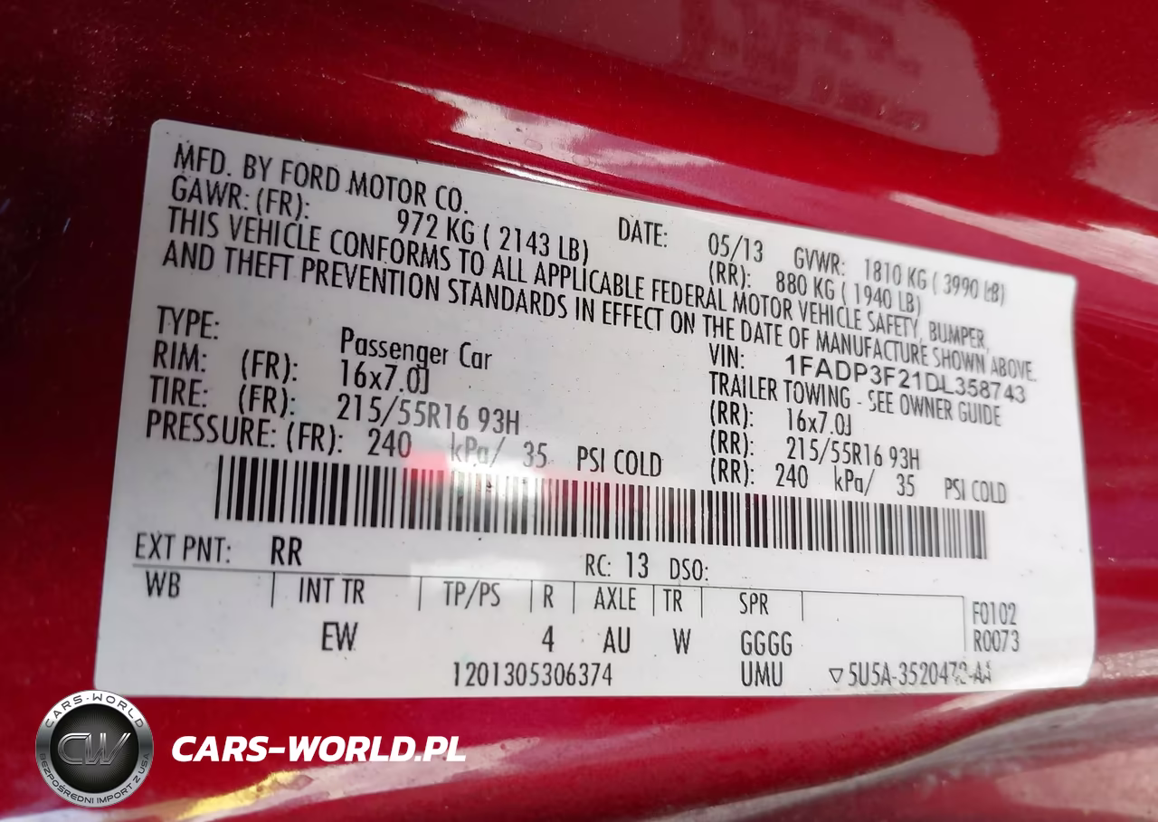 2013 Ford Focus Se VIN:1FADP3F21DL358743 - 9