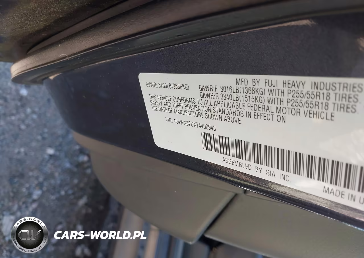 2007 Subaru B9 Tribeca Limited 5-Passenger VIN:4S4WX82DX74400943 - 9