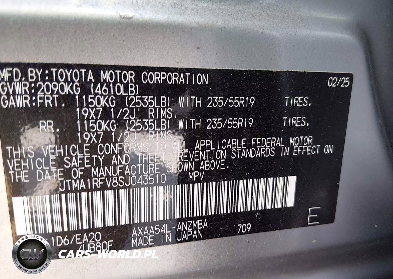 2025 Toyota Rav4 Xle Premium VIN:JTMA1RFV8SJ043510 - 9