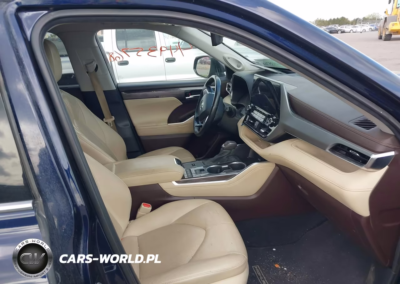 2021 Toyota Highlander Hybrid Platinum VIN:5TDEBRCH1MS029628 - 5