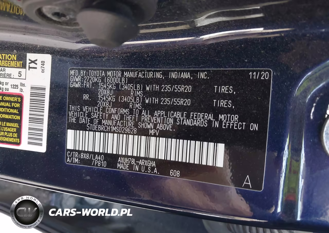 2021 Toyota Highlander Hybrid Platinum VIN:5TDEBRCH1MS029628 - 9