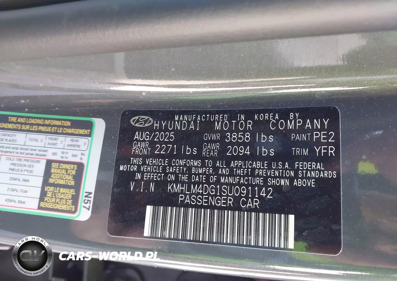 2025 Hyundai Elantra Sel Sport VIN:KMHLM4DG1SU091142 - 9
