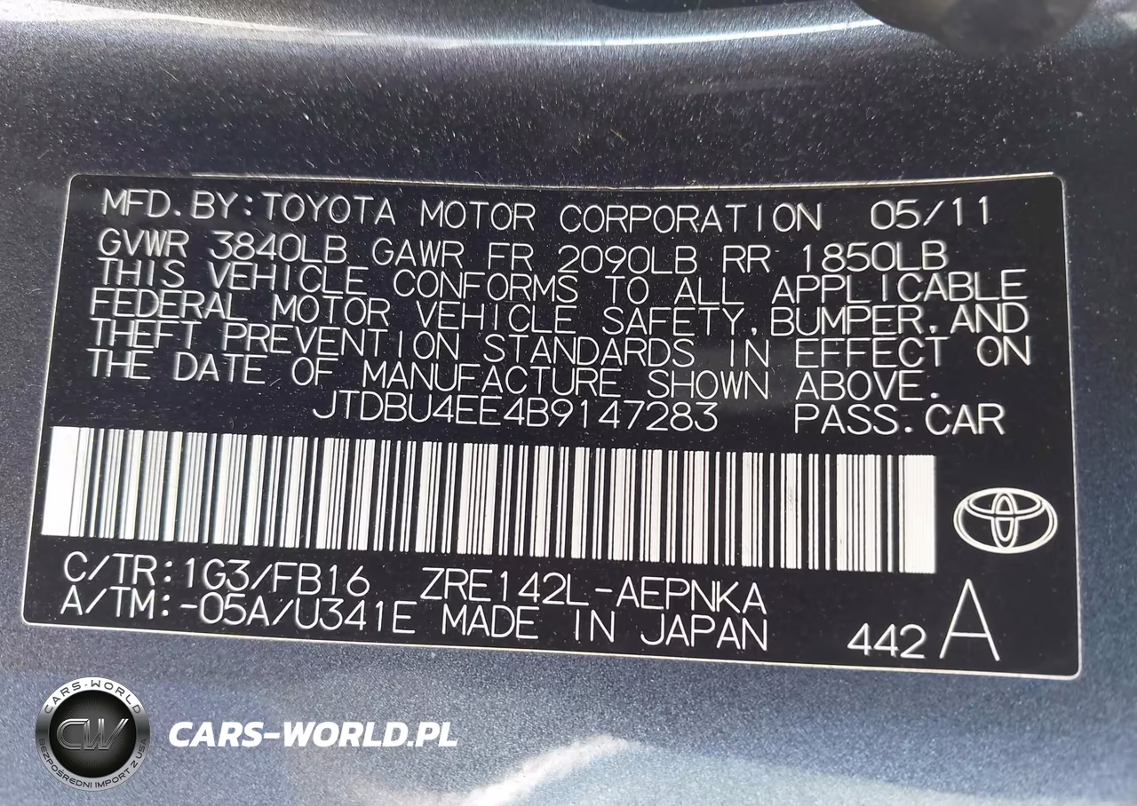 2011 Toyota Corolla Le VIN:JTDBU4EE4B9147283 - 9