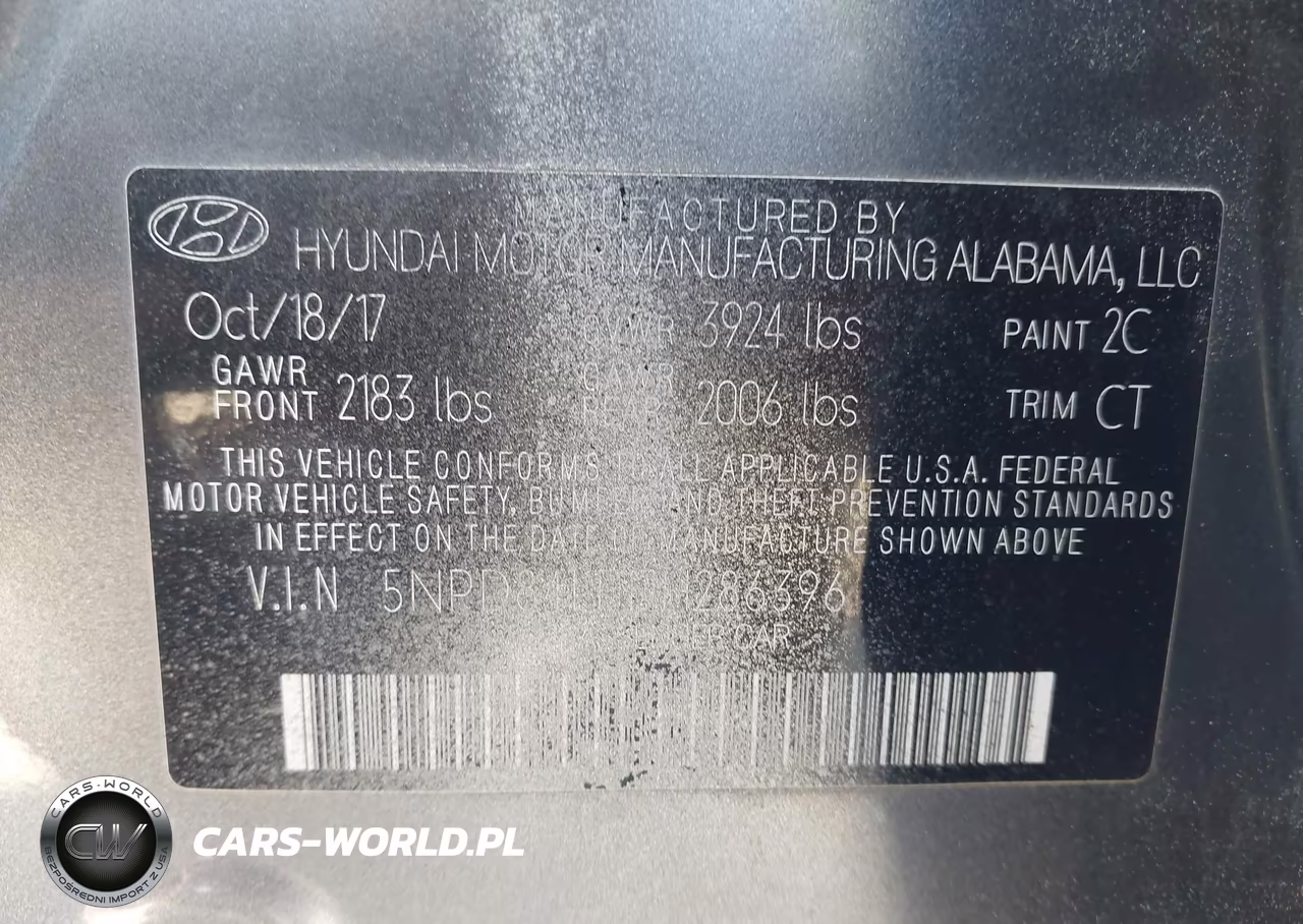 2018 Hyundai Elantra Limited VIN:5NPD84LF1JH286396 - 9