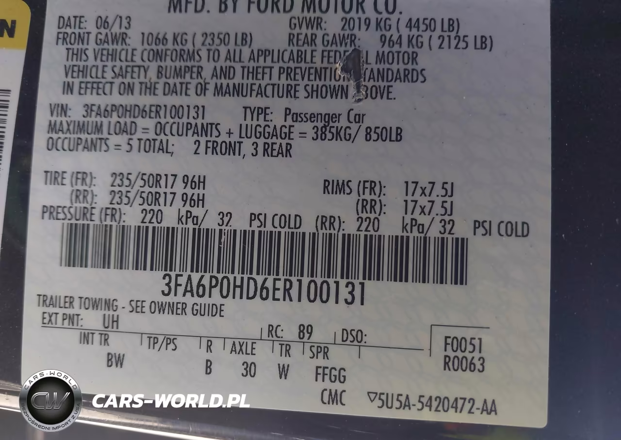 2014 Ford Fusion Se VIN:3FA6P0HD6ER100131 - 9