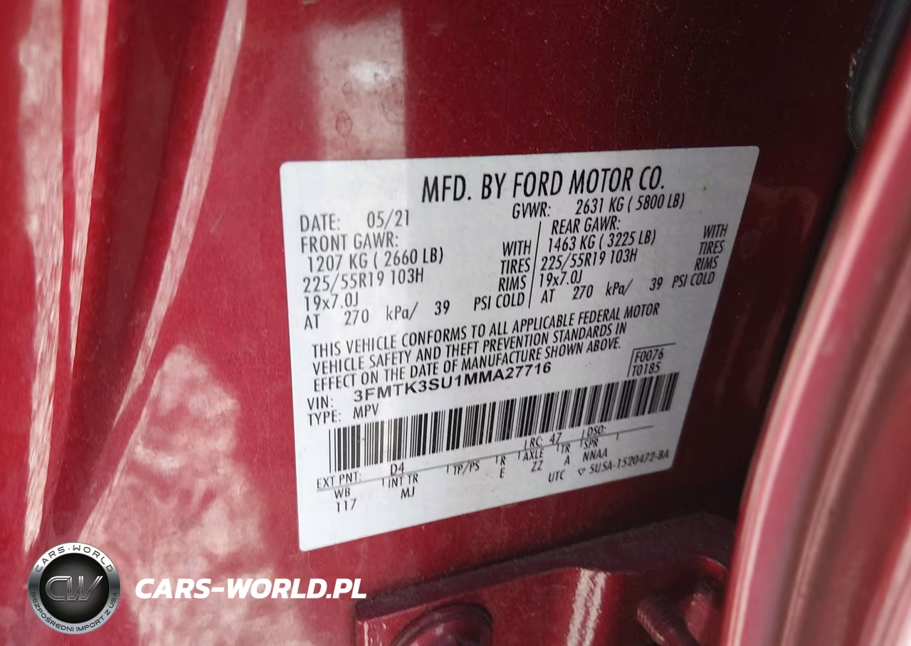2021 Ford Mustang Mach-E Premium VIN:3FMTK3SU1MMA27716 - 9