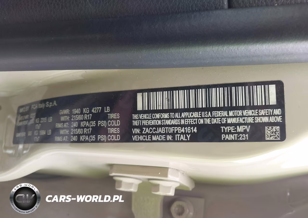 2015 Jeep Renegade Latitude VIN:ZACCJABT0FPB41614 - 9