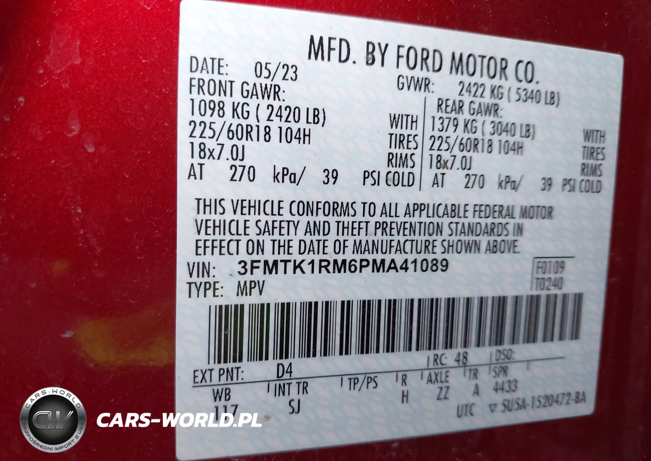 2023 Ford Mustang Mach-E Select VIN:3FMTK1RM6PMA41089 - 9