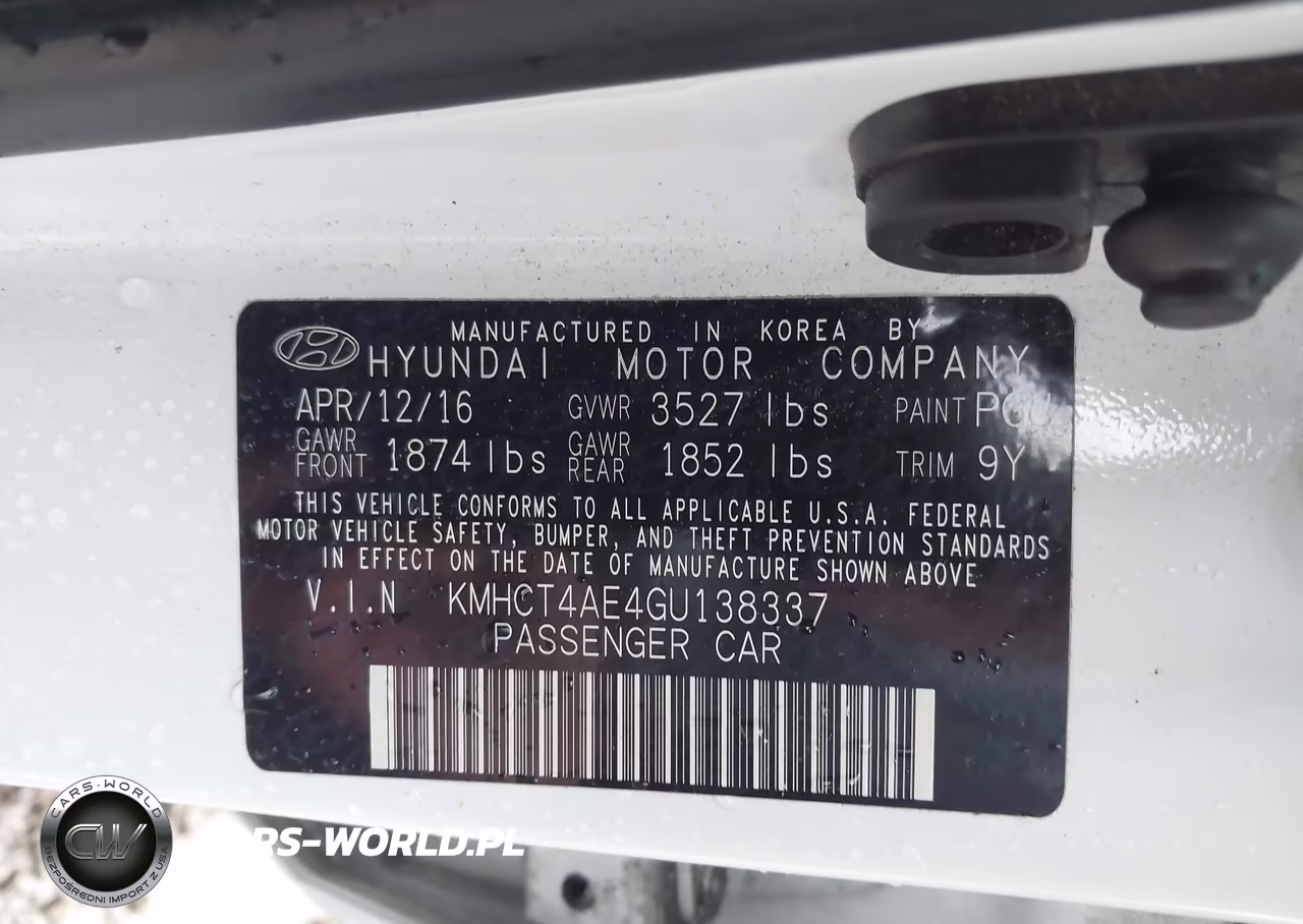 2016 Hyundai Accent Se VIN:KMHCT4AE4GU138337 - 9
