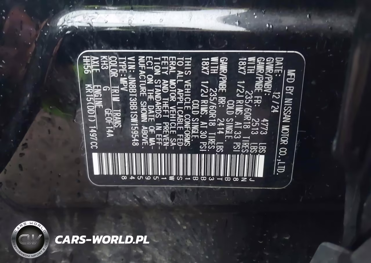 2025 Nissan Rogue Sv Intelligent Awd VIN:JN8BT3BB1SW159548 - 9