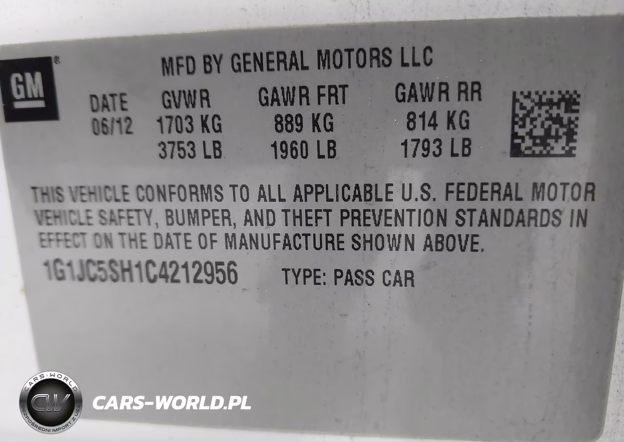 2012 Chevrolet Sonic 2Lt VIN:1G1JC5SH1C4212956 - 9