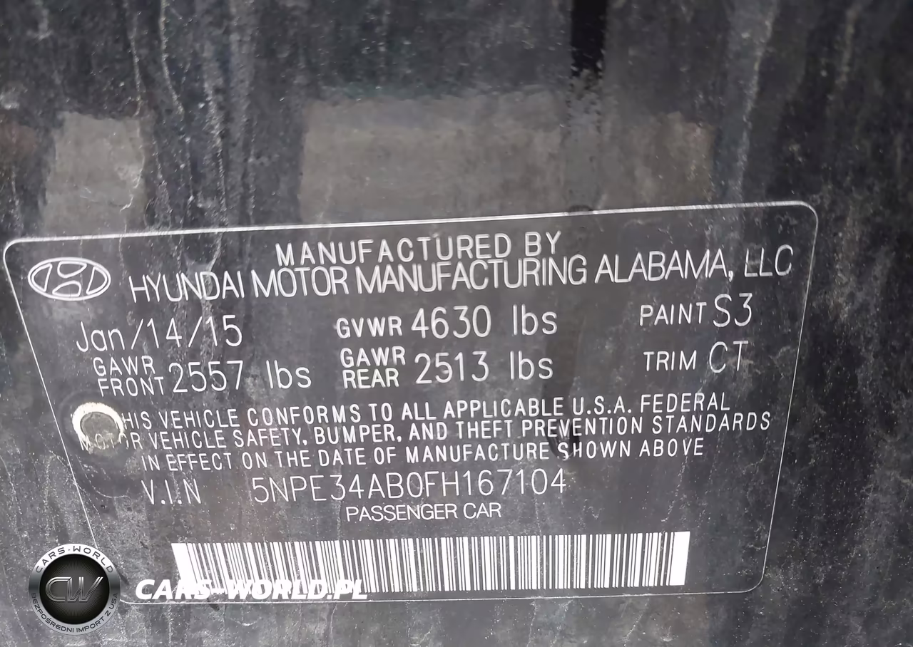 2015 Hyundai Sonata Limited 2.0T VIN:5NPE34AB0FH167104 - 9