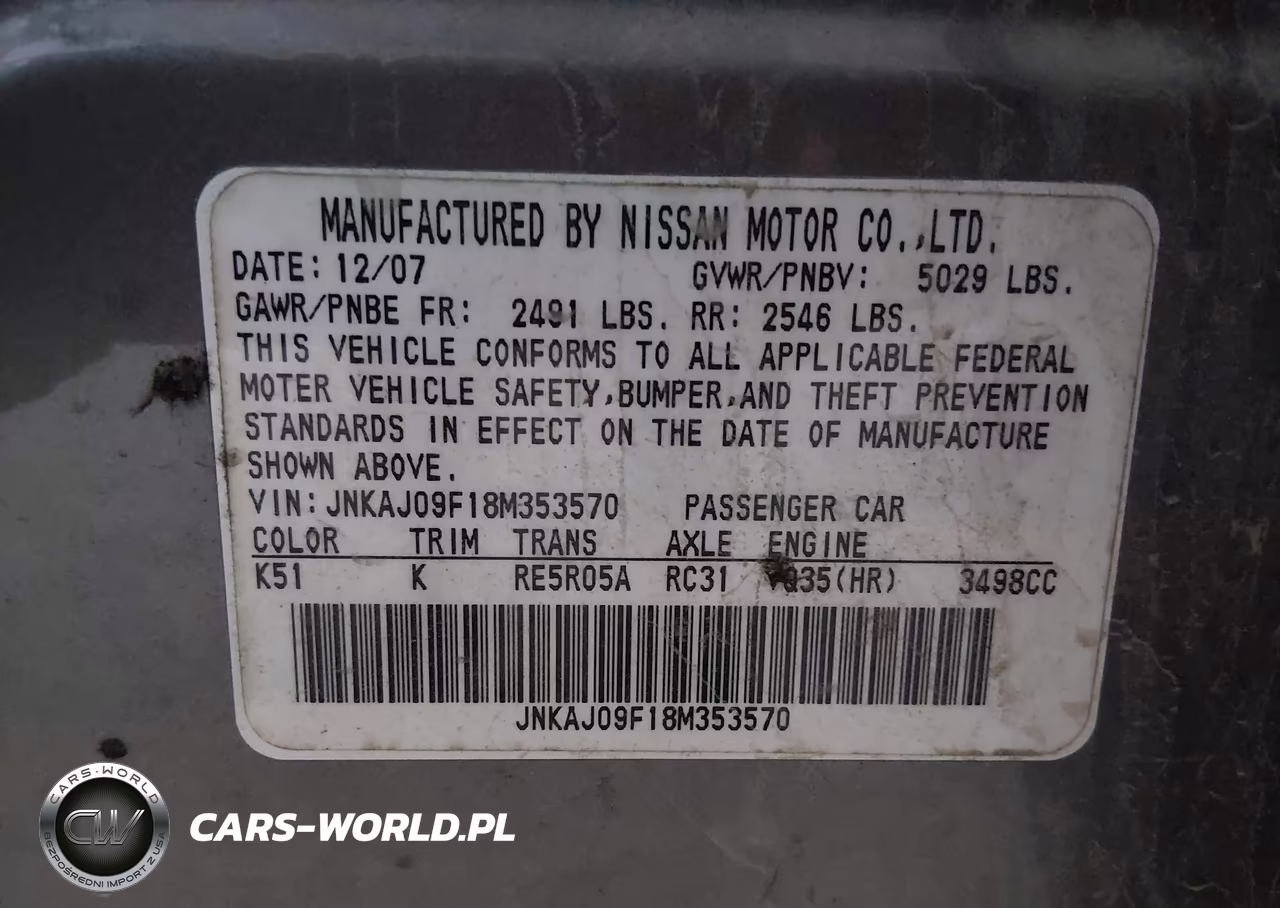 2008 Infiniti Ex35 Journey VIN:JNKAJ09F18M353570 - 9