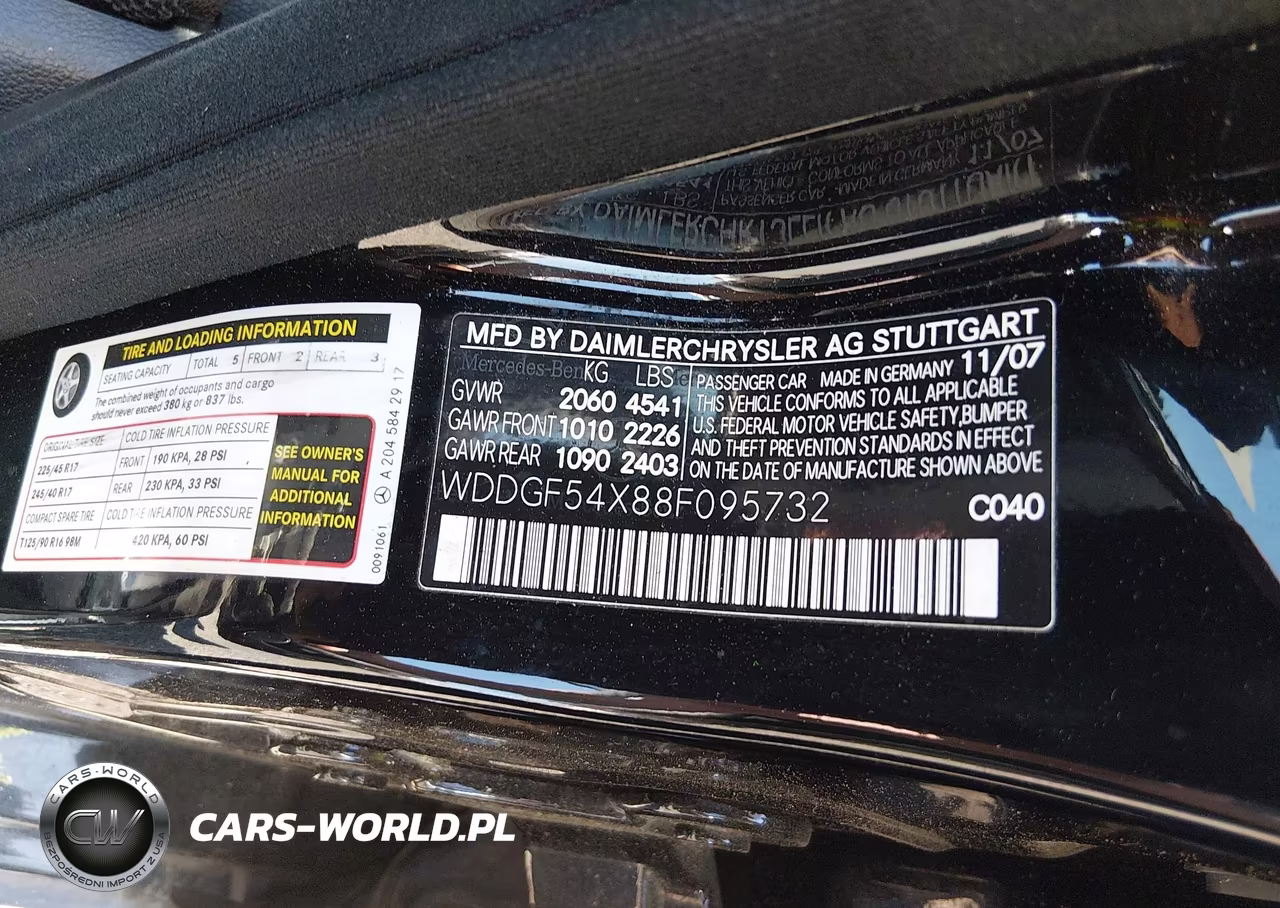 2008 Mercedes-Benz C 300 Luxury-Sport VIN:WDDGF54X88F095732 - 9