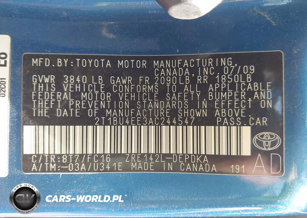 2010 Toyota Corolla Le VIN:2T1BU4EE3AC244547 - 9