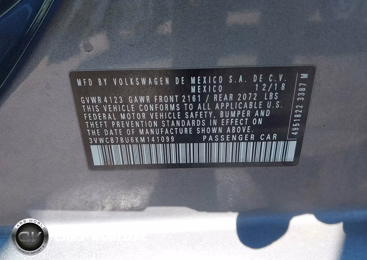 2019 Volkswagen Jetta 1.4T R-Line-1.4T S-1.4T Se VIN:3VWCB7BU6KM141099 - 9