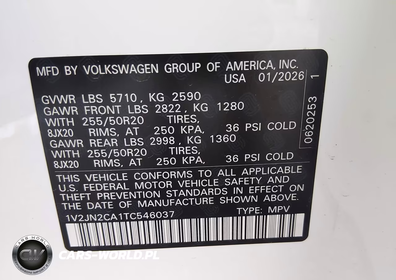 2026 Volkswagen Atlas Se With Technology VIN:1V2JN2CA1TC546037 - 9