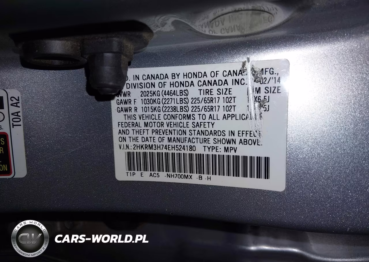 2014 Honda Cr-V Ex-L VIN:2HKRM3H74EH524180 - 9
