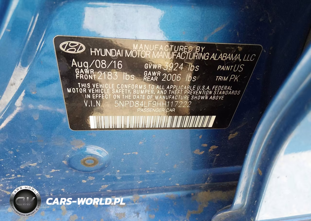 2017 Hyundai Elantra Se VIN:5NPD84LF9HH117222 - 9