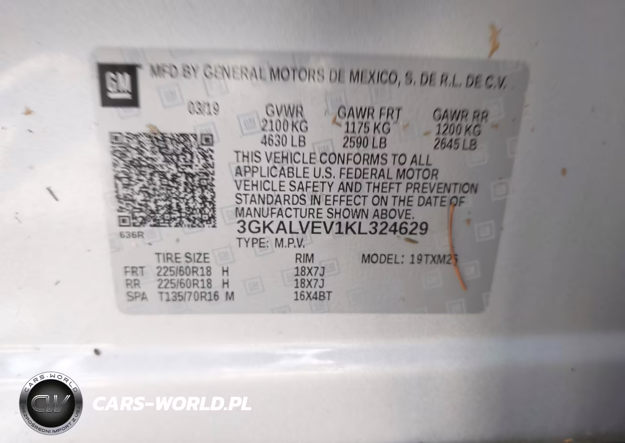 2019 GMC Terrain Slt VIN:3GKALVEV1KL324629 - 9