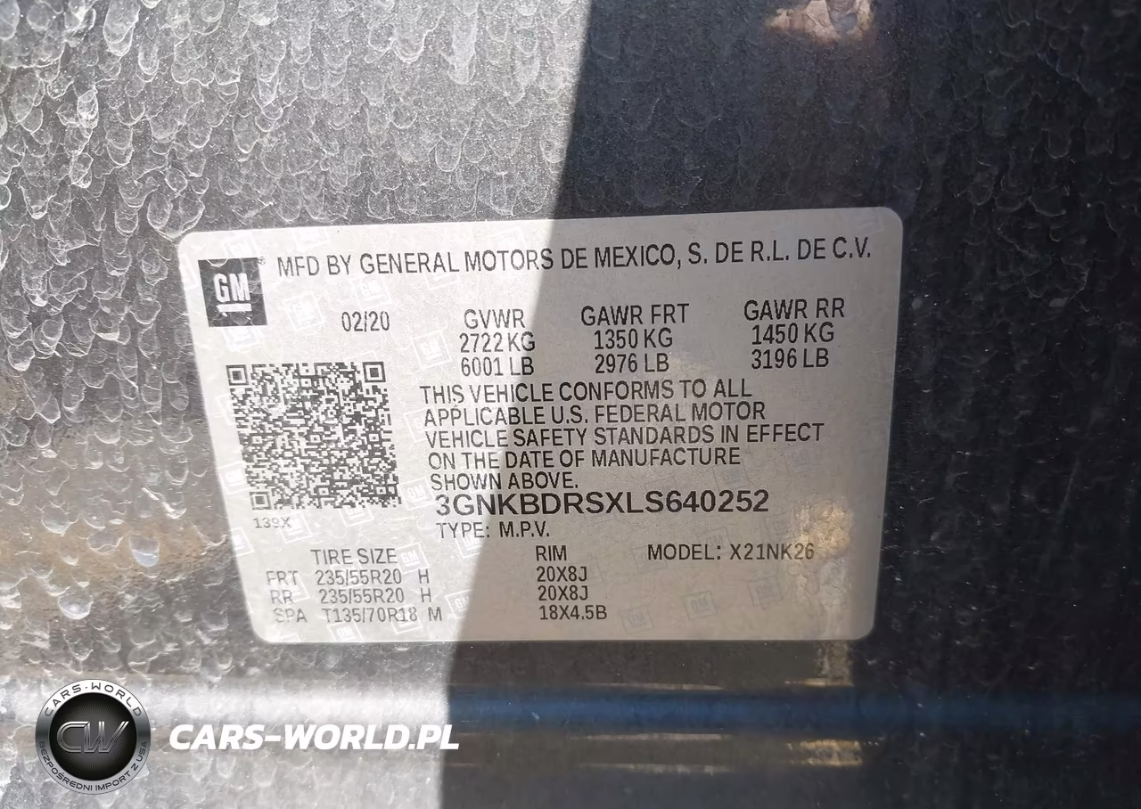 2020 Chevrolet Blazer Fwd 3Lt VIN:3GNKBDRSXLS640252 - 9
