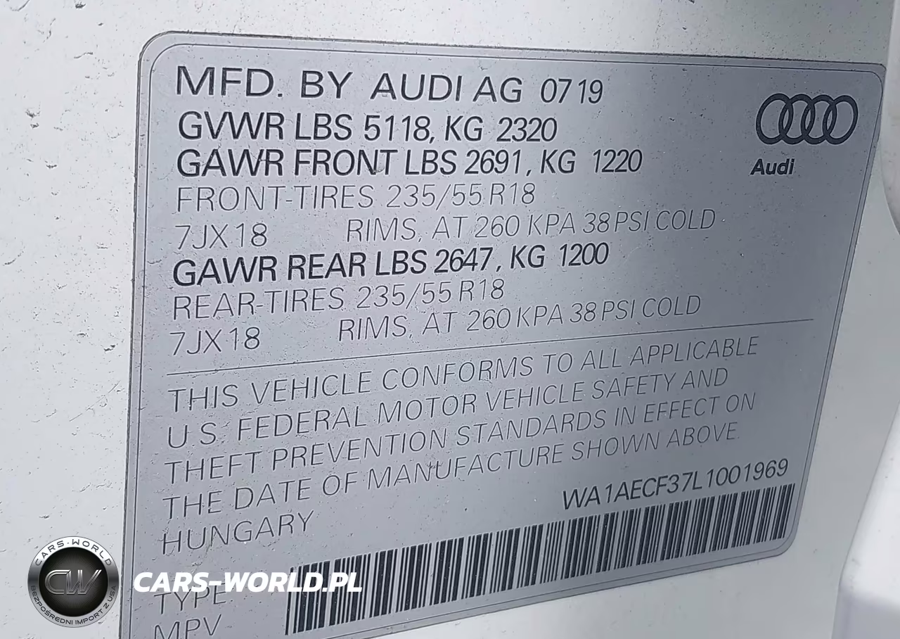 2020 Audi Q3 Premium 45 Tfsi Quattro Tiptronic VIN:WA1AECF37L1001969 - 9