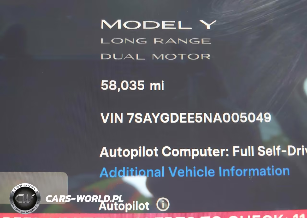 2022 Tesla Model Y Long Range Dual Motor All-Wheel Drive VIN:7SAYGDEE5NA005049 - 7