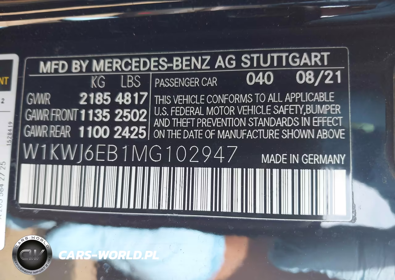 2021 Mercedes-Benz Amg C 43 4Matic VIN:W1KWJ6EB1MG102947 - 9